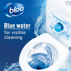 Bloo Toilet Blooks 2 In 1 Original Blue Cleaning Foam Fresh Scent Anti-Limescale