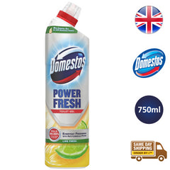 Domestos Power Fresh Toilet Gel Surface Cleaner Lime Fresh 750ml