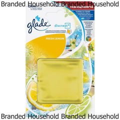 Glade Discreet Refills Air Freshener Home Office Room Fragrance Fresh Lemon 8G