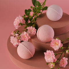 Elysium Spa Bath Bombs 3Pk Rose Scent For Body Relaxing