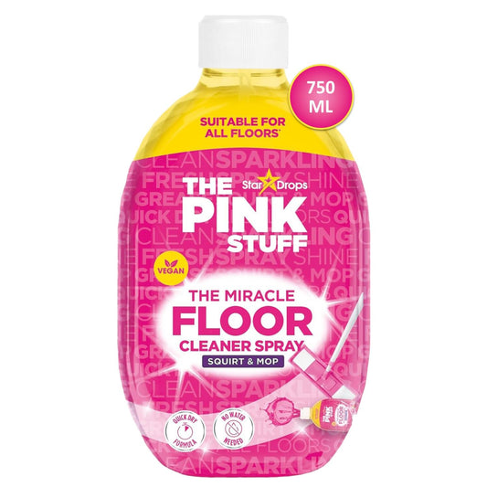 The Pink Stuff Miracle Floor Cleaner Spray Squirt Mop Quick Dry 750ml