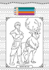 Disney Frozen Tear Off Colouring Book Favourite Characters For Kids Boys Girls