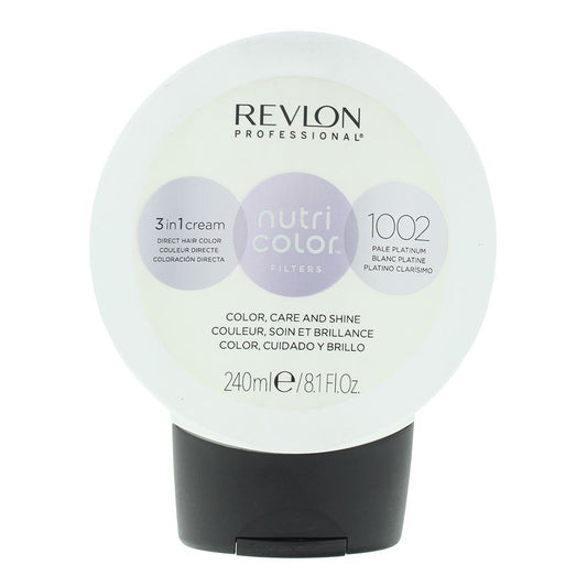 Revlon Nutri Color Filters 1002 Pale Platinum 3 In 1 Hair Colour 240ml