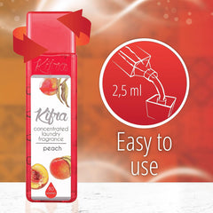 Kifra Peach Concentrated Laundry Rinse Fragrance Gentle Clothes 200ml
