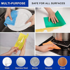 Super Bright Sponge Cloths For Mopping Wiping Kitchen Bathroom 5Pk
