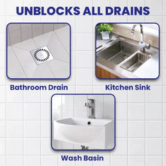 Kilrock Slam Plughole Unblocker Bathroom Hair Clog Dirt Cleaner