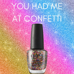 Opi Nail Lacquer Polish You Had Me At Confetti Hrn15 15ml
