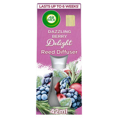 Airwick Dazzling Berry Delight Reed Diffuser Natural Essential Oil Air Freshener
