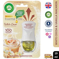 Air Wick Plugin Refills Diffuser White Cocoa Vanilla Macaron Scented Oil 19ml