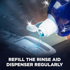 Finish Dishwasher Rinse & Shine Aid Liquid Glass Spot Cleaner Lemon 400ml