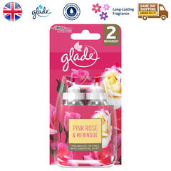 Glade Sense & Spray Pink Rose & Meringue Air Freshener Twin Refill Home 18ml