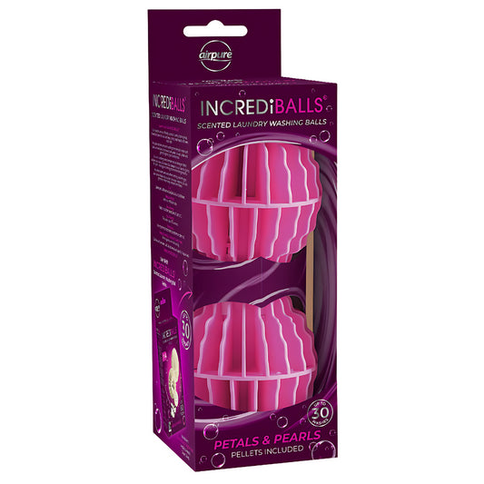 Airpure Incrediballs Laundry Balls Reusable Refillable 30W Petals & Pearls