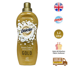 Disiclin Concentrated Laundry Fabric Softener 60 Washes Gold 1.2L