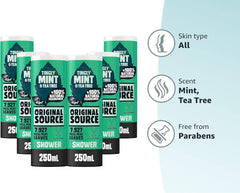 Original Source Shower Gel Tingly Mint Tea Tree Natural Fragrance Scent 250ml