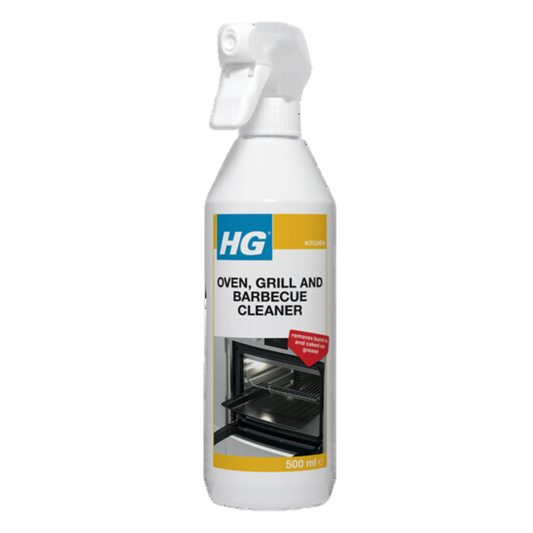 HG Oven Grill Barbecue Cleaner Heavy Duty Grease Burnt On Residue Remover 500ml