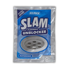 Kilrock Slam Plughole Unblocker Bathroom Hair Clog Dirt Cleaner