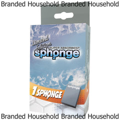 Sph2Onge Cleaning Sponge Non Drip Super Absorbent Surface Dirt Cleaner Grey