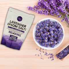 Elysium Spa Epsom Salts Lavender Relaxing For Body Care Muscle Relaxation 450G