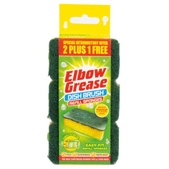 Elbow Grease Washing Up Dish Refill Sponge Liquid Dispenser Dirt Cleaner