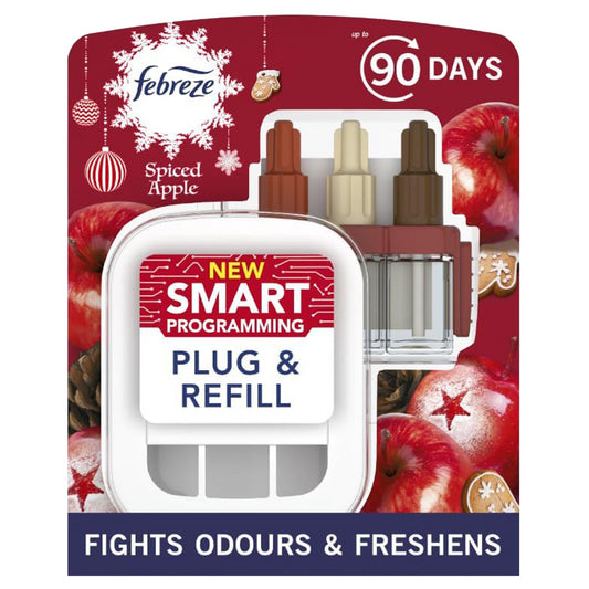 Febreze 3Volution Air Freshener Plug In Refills Room Diffuser Spiced Apple