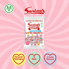 Swizzels Love Hearts Originals Mix Sweet Vegan Candy 127G