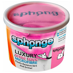 Sph2Onge Luxury Microfibre Pink Tub Extra Thick Dirt Cleaner Remover