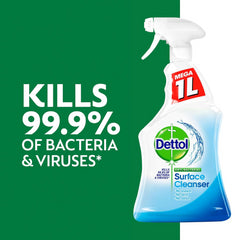 Dettol Anti Bacterial Surface Cleanser 1L Kill 99.9% Bacteria No Bleach Odour