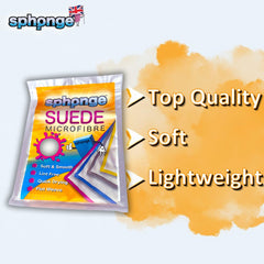 Sph2Onge Suede Microfibre Blue Dirt Dust Surface Cleaner Clothes