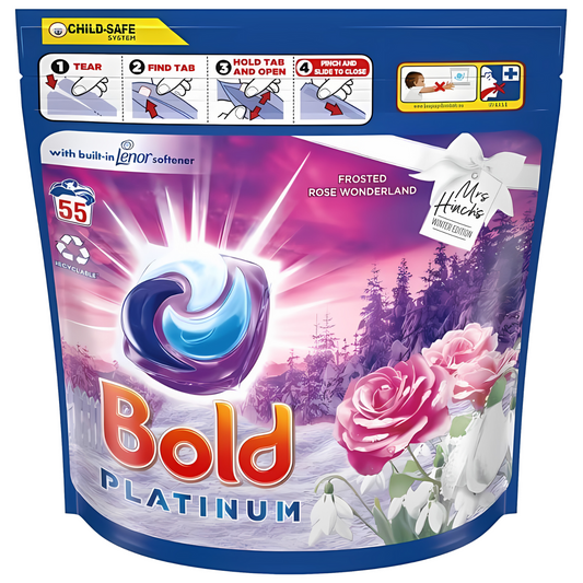 Bold All In 1 Pods 55W Laundry Detergent Washing Stain Remover Frosted Rose