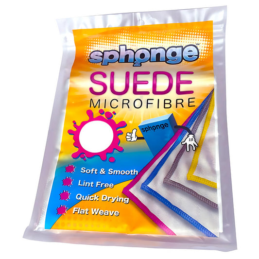 Sph2Onge Suede Microfibre Blue Dirt Dust Surface Cleaner Clothes