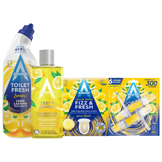 Astonish Concentrated Disinfectant, Fresh Toilet Bowl And Foam Fresh Bundle Set