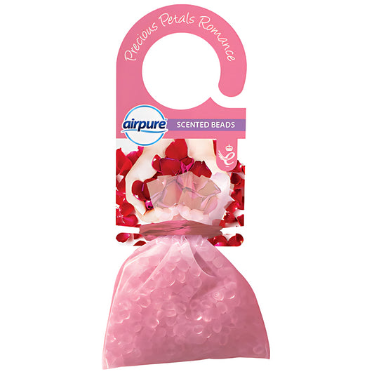 Airpure Scented Beads Air Freshener Drawer Wardrobes Car Precious Petals Romance