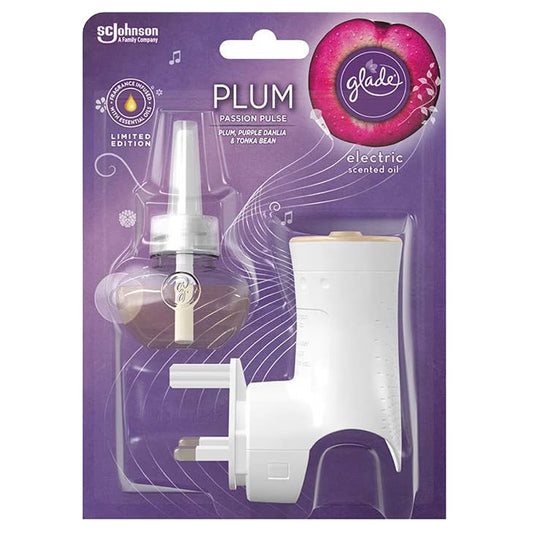 Glade Electric Plugins Scented Oil Refill Air Freshener Plum Passion Pulse 20ml