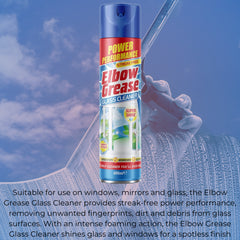 Elbow Grease Glass Cleaner Window Mirror Cleaning Spray Dirt Remover 400ml