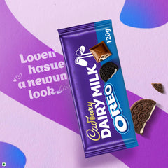 Cadbury Dairy Milk Crunchy Oreo Cookie Pieces Creamy Smooth Chocolate Bar 120G