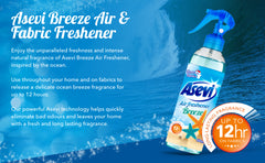 Asevi Air Freshener Spray Bundle For The Home Room & Fabric Freshener 3 X 400ml