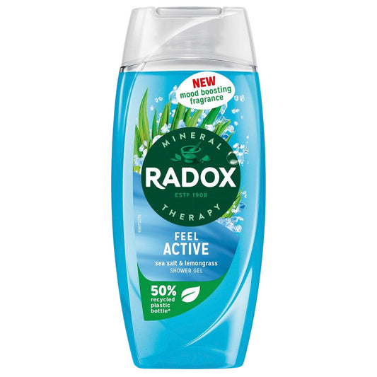 Radox Body Shower Gel Feel Active Sea Salt & Lemongrass 225ml