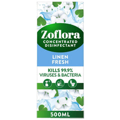 Zoflora 3In1 Concentrated Multipurpose Disinfectant Surface Linen Fresh 500ml