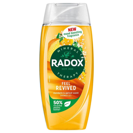 Radox Body Shower Gel Feel Revived Mandarin & Apricot Scent 225ml