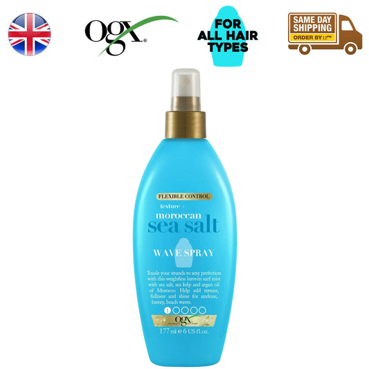 Ogx Argan Oil Of Morocco & Moroccan Sea Salt Wave Hair Spray 177ml