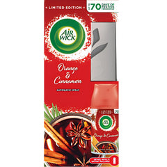 Air Wick Orange Cinnamon Freshmatic Machine Refill Automatic Air Freshener Spray