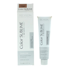 Revlon Color Sublime 7.34 Medium Gold Copper Blonde Hair Colour for Womens 75ml