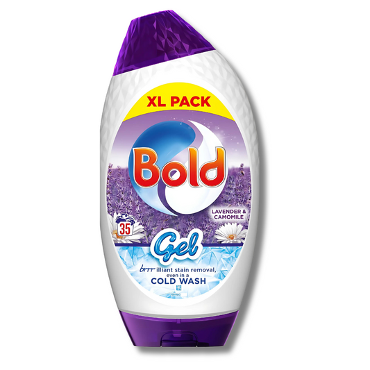 Bold Washing Liquid Gel Laundry Detergent Lavender & Camomile 35 Washes 1225ml