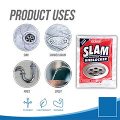 Kilrock Slam Plughole Unblocker Kitchen Hair Clog Dirt Cleaner