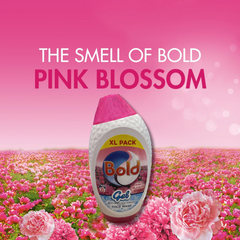 Bold Washing Liquid Gel Laundry Detergent Pink Blossom 35 Washes 1225ml