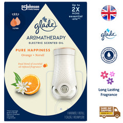Glade Aromatherapy Plugin Electric Scented Oil Pure Happiness Orange Neroli