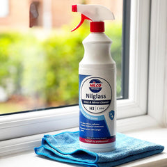 Nilco Nilglass Window Glass Cleaner Spray Smear Streak Free Clean Mirror 1L