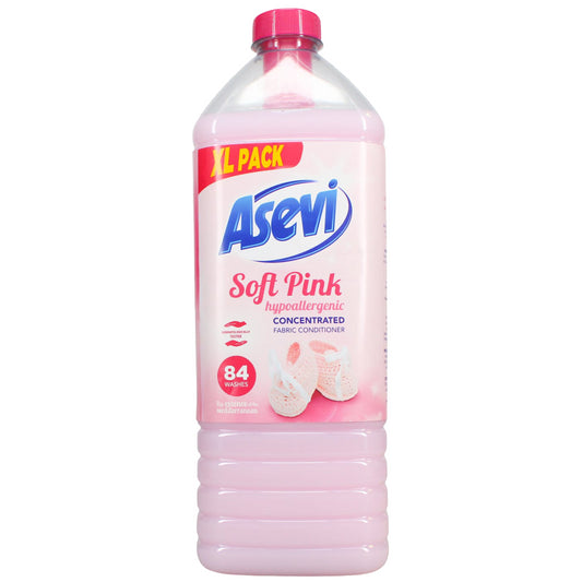 Asevi Fabric Conditioner Concentrated Soft Pink 84 Washes 1932ml