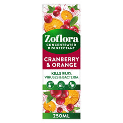 Zoflora Concentrate Multipurpose Disinfectant Surface Cranberry & Orange 250ml