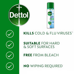 Dettol All In One Disinfectant Spray Crisp Linen Surface Odour Remover 300ml